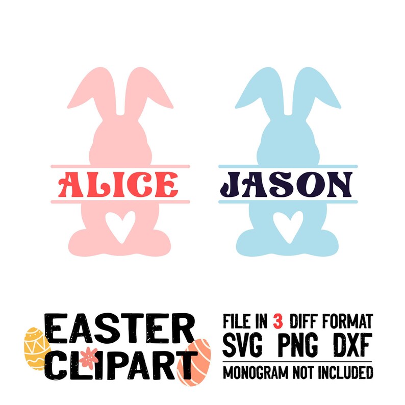 Download Clip Art Easter Bunny Svg Dxf Easter Rabbit Svgs Easter Svg Glowforge Digital Download Silhouette Cricut Png Bunny Name Frame Svg Bunny Svg Art Collectibles