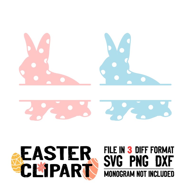 Download Glowforge Easter Svg Digital Download Polkadot Bunny Svg Bunny Svg Silhouette Png Easter Bunny Svg Dxf Bunny Name Frame Svg Cricut Clip Art Art Collectibles Vadel Com