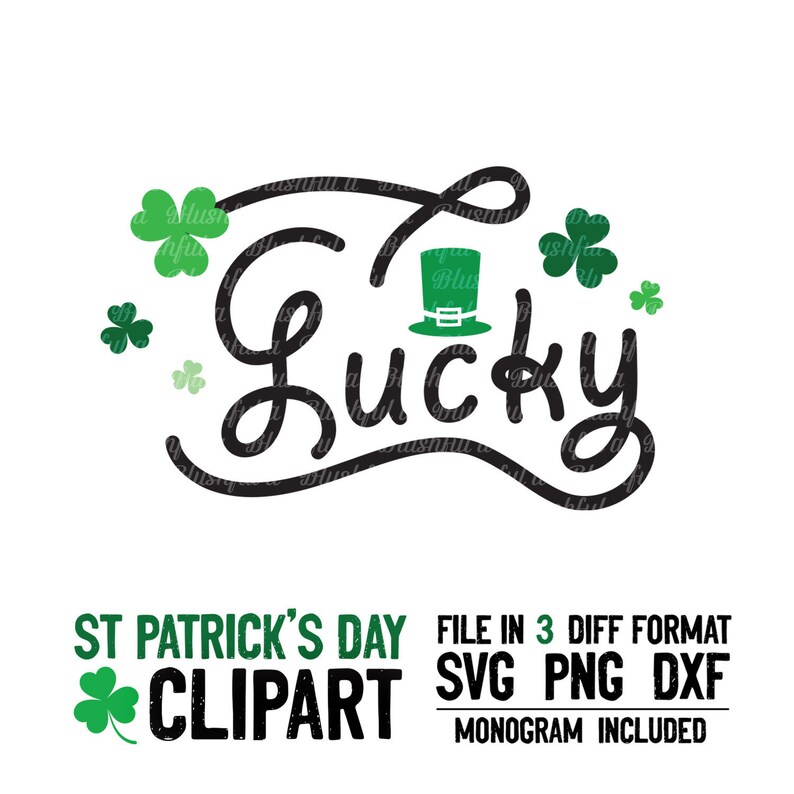 Download Clip Art Art Collectibles Cricut Happy St Patrick S Day Svg Shamrock Svg Digital Download Lucky Clover Clipart Shamrock Monogram Svg Silhouette Monogram Frame