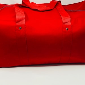 Große rote Duffel Tasche - rot dick Leinwand