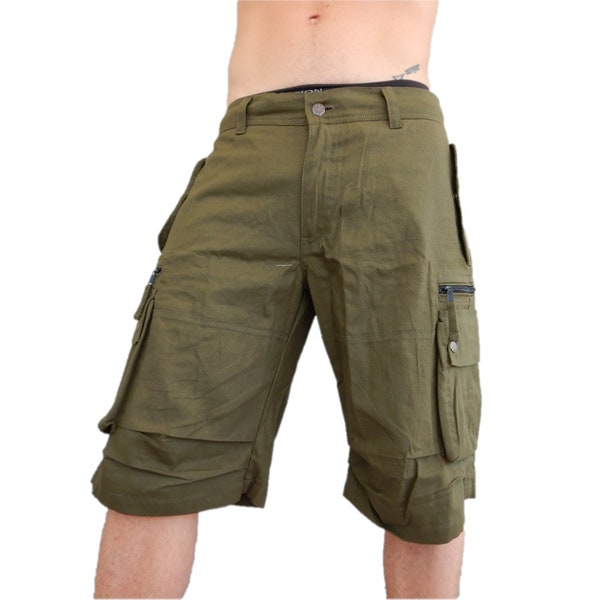 short pour homme en coton avec nombreuses poches réf: 207