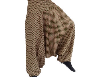 Sarouel 3 en 1 en coton, plusieurs façons de le porter sarouel, robe et haut réf: 144