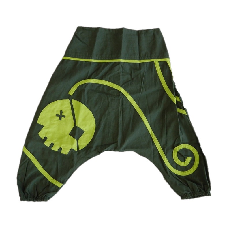 Unisex cotton pirate harem pants for children from 12 months to 6 years old ref: 253 kaki