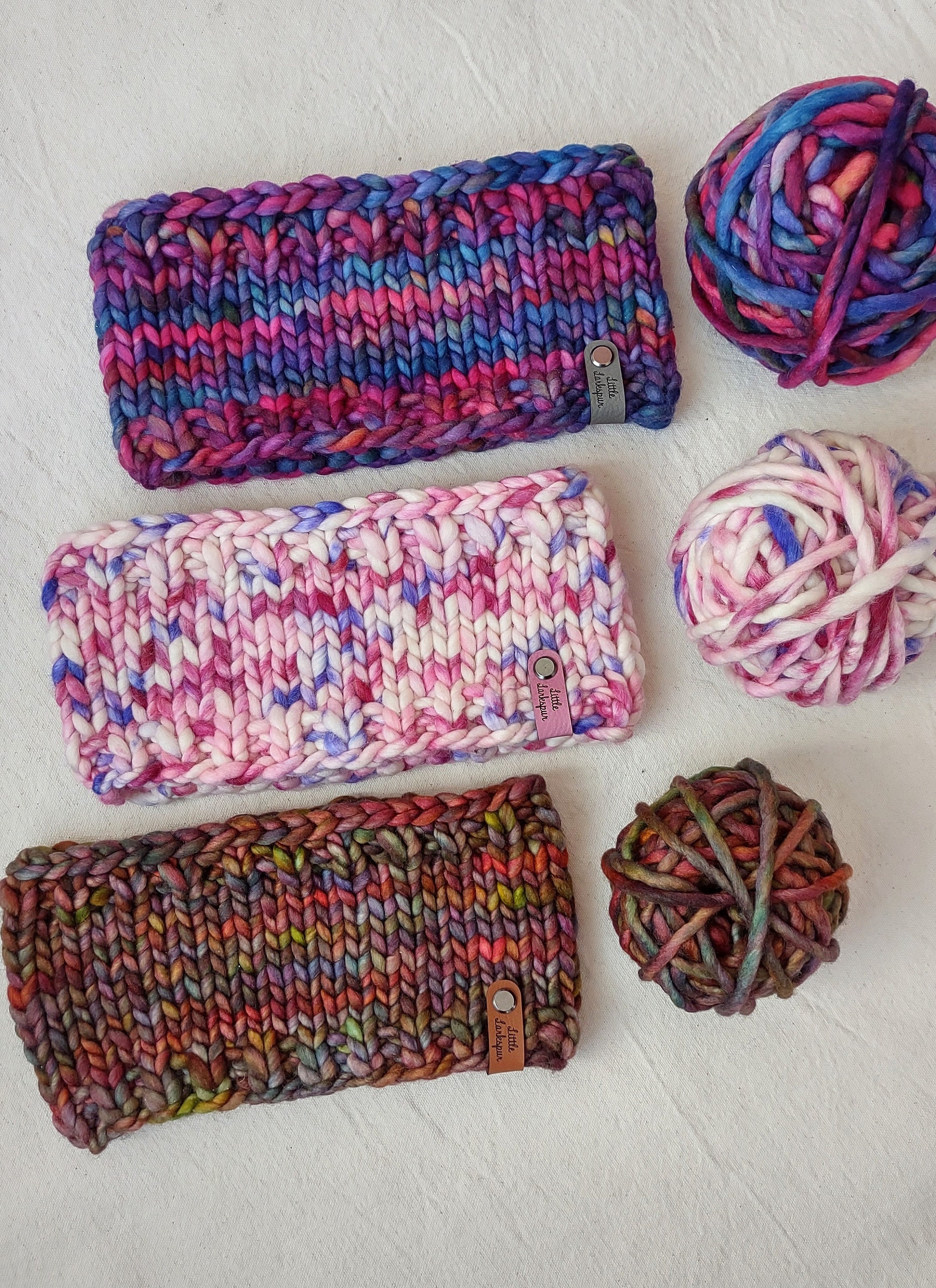 KNITTING PATTERN Effortless Earwarmer. Simple Knit Headband Adult Size Super Bulky Yarn. Easy Quick Knitting Pattern. Malabrigo Rasta Yarn