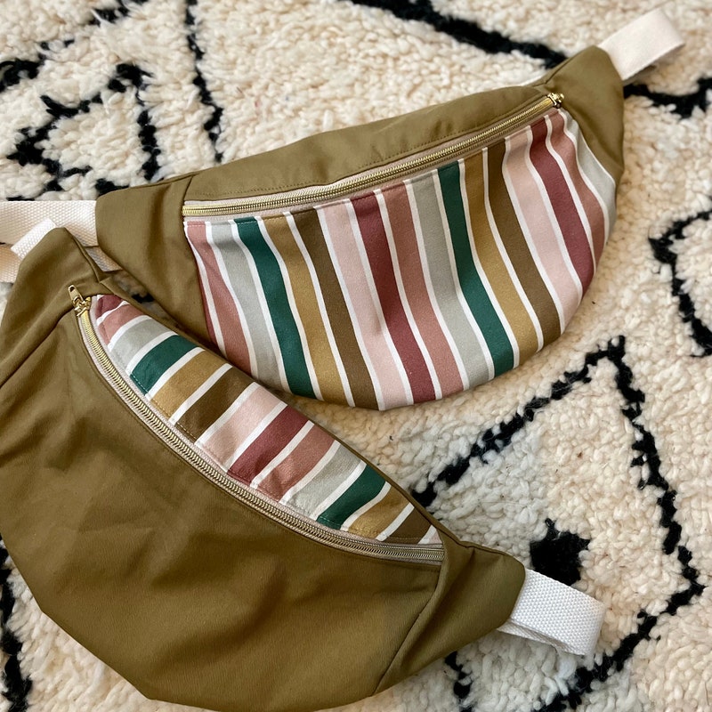 Sac Cabas Bohème En Toile - Couleur Vert/kaki Avec Crochet - Neuf Sans étiquette | Style Hippie Chic