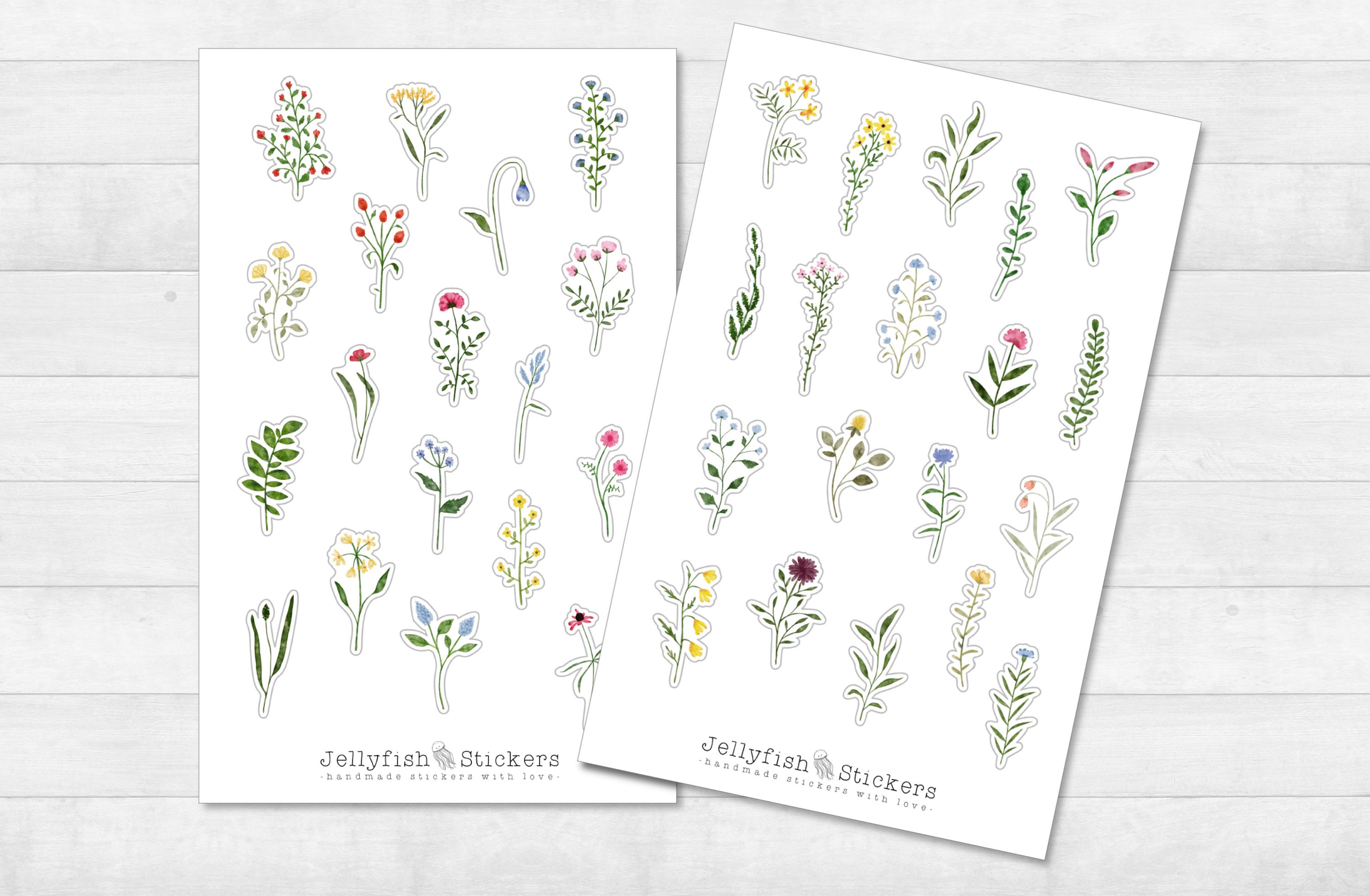 Teacher Created Resources Wildblumen-Aufkleber – 120 Stück, 10 Designs, Säurefrei