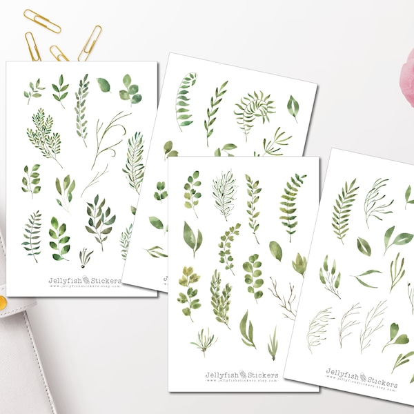 Botanic Sticker Set - Stickers Flowers Journal Stickers Floral Stickers Sticker Sheet Accessories