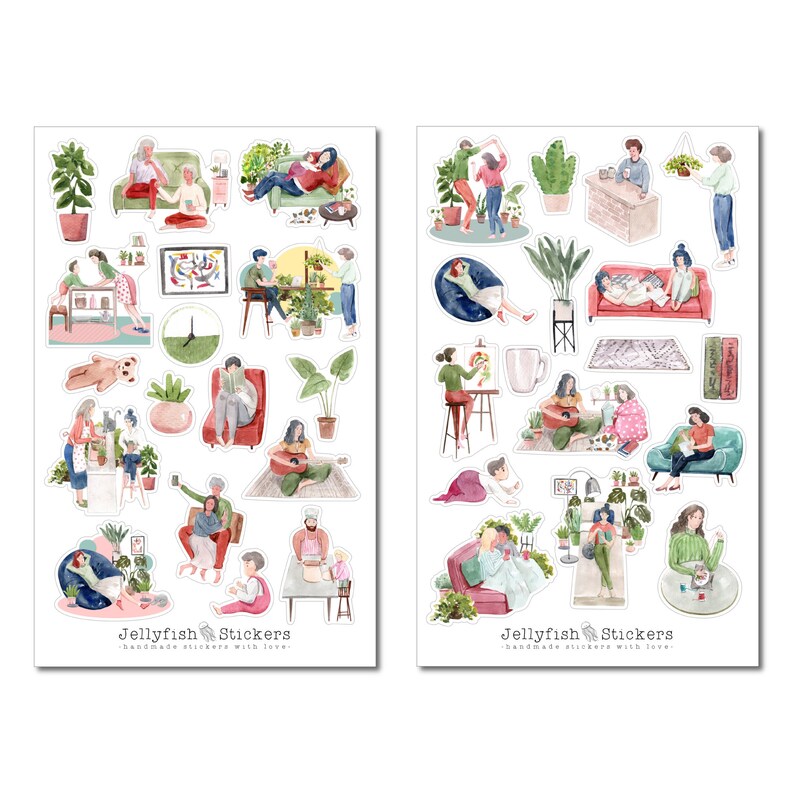 Home Sticker Set - Stickers, Journal Stickers, Furniture Stickers ...