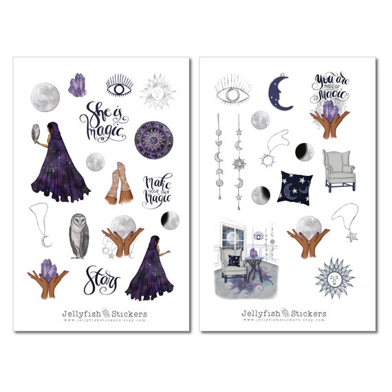 Girl Magic Sticker Set Sticker Journal Sticker Planner Sticker