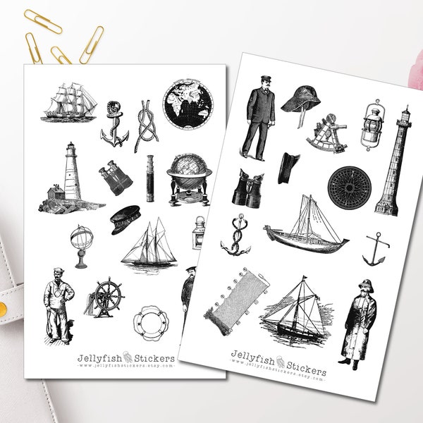 Nautical Sticker Etsy