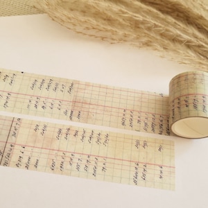 Diseño Washi Tape Vintage - lista, números, forma, texto, cuadros, fuente, scrapbooking, manualidades, cinta adhesiva, material