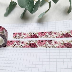 Ruban Washi Fleurs - cuivre, jardin, floral, printemps, coloré, nœuds, feuille