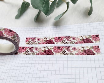 Washi Tape Blumen - Kupfer, Garten, floral, Frühling, bunt, Schleifen, Folie