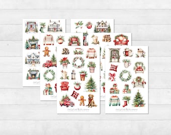 Wintertiere Sticker Set – Niedliche Aufkleber Mit Reh, Fuchs & Wald-Motiven Für Journal, Planer & Mehr