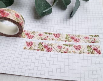 Washi Tape rosa Blumen - Garten, Natur, floral, Blume, Frühling, Pflanzen