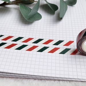 Strisce di nastro Washi: verde, rosso, posta, posta, lettera, stretto, sottile