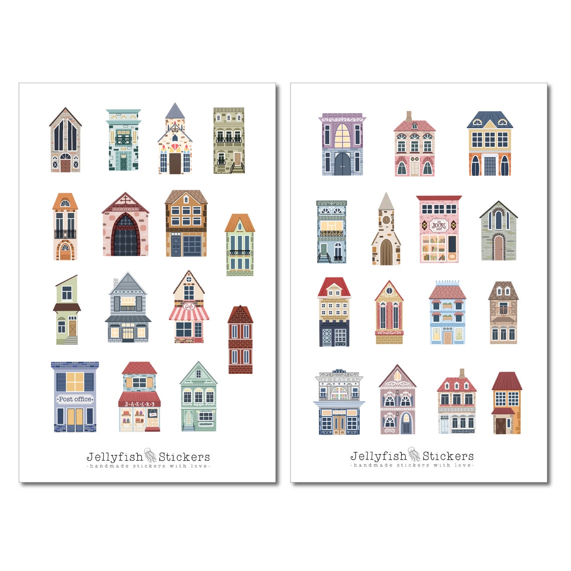 Building Sticker Set - Journal Stickers, Planner Stickers, Stickers ...