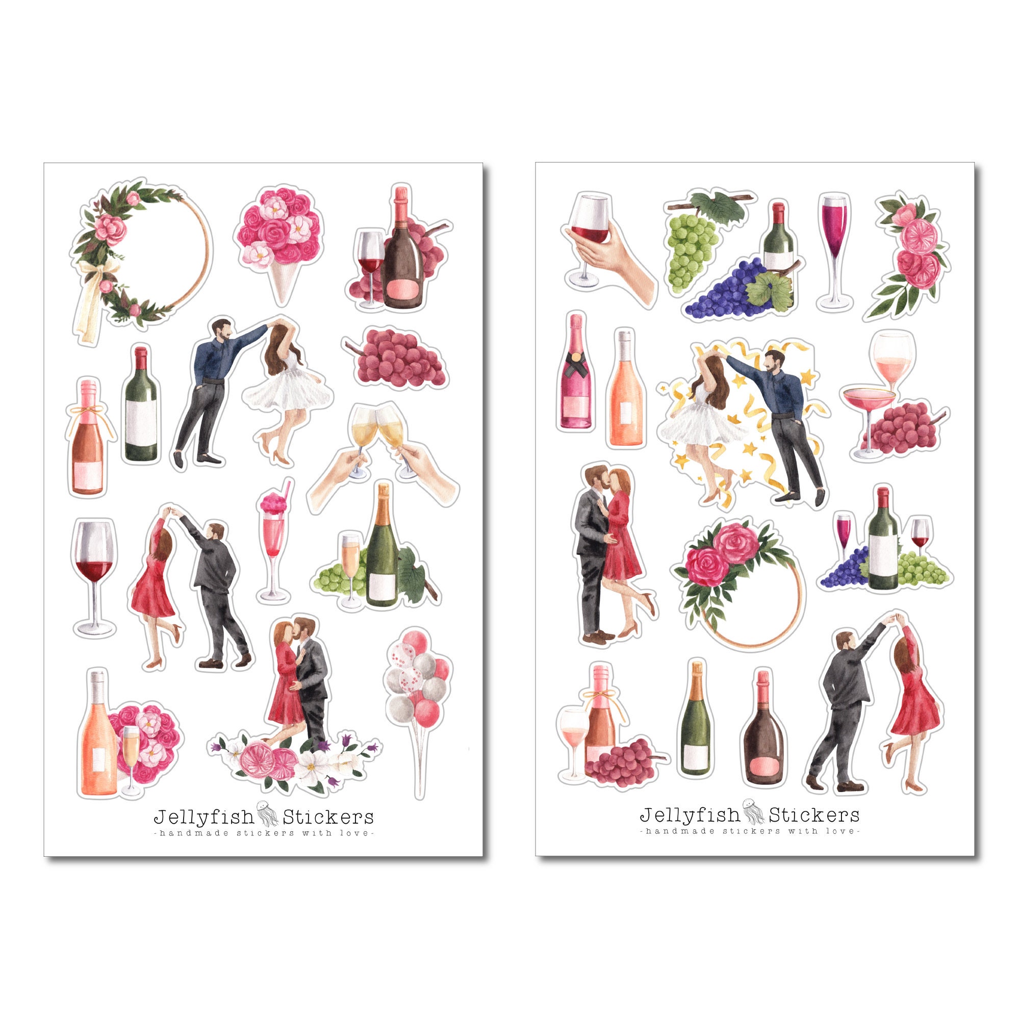 Party Sticker Tumblr Party Sticker Set - Journal Stickers, Planner Stickers, Stickers for ...