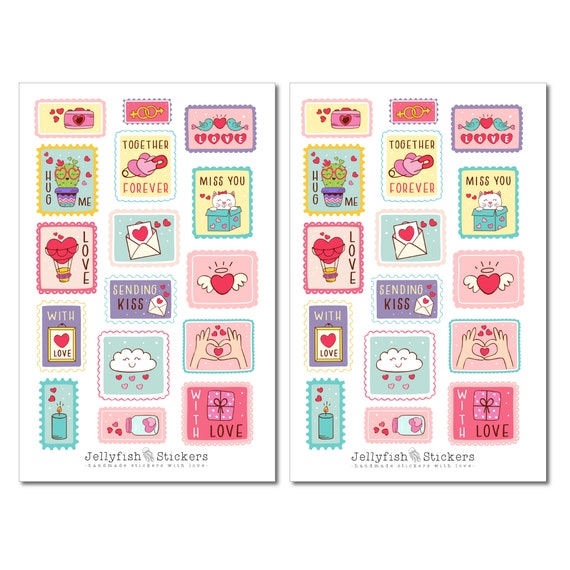 Love Sticker Set - Stickers, Journal Stickers, Planner Stickers, Love  Stickers, Valentine's Day Stickers, Friends, Heart, Romantic, Symbols