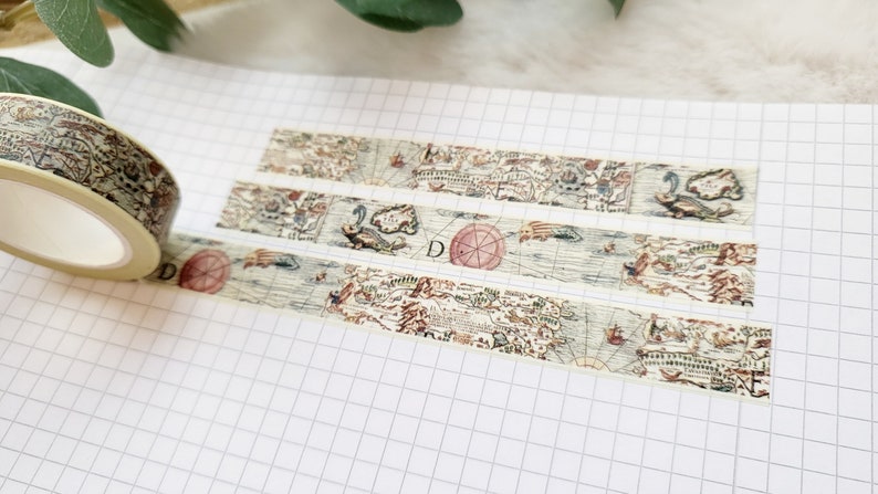 Washi Tape World Map - Map, Vintage, Sea, Countries, Travel, Vacation ...