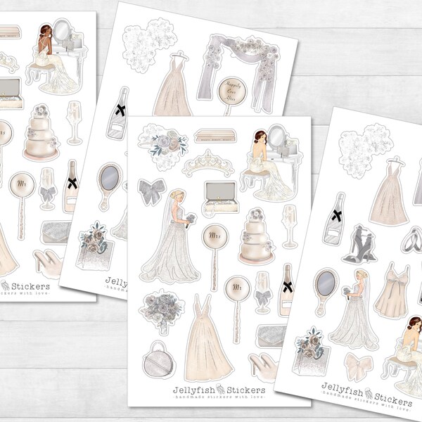 Scrapbook Stickers Wedding Etsy