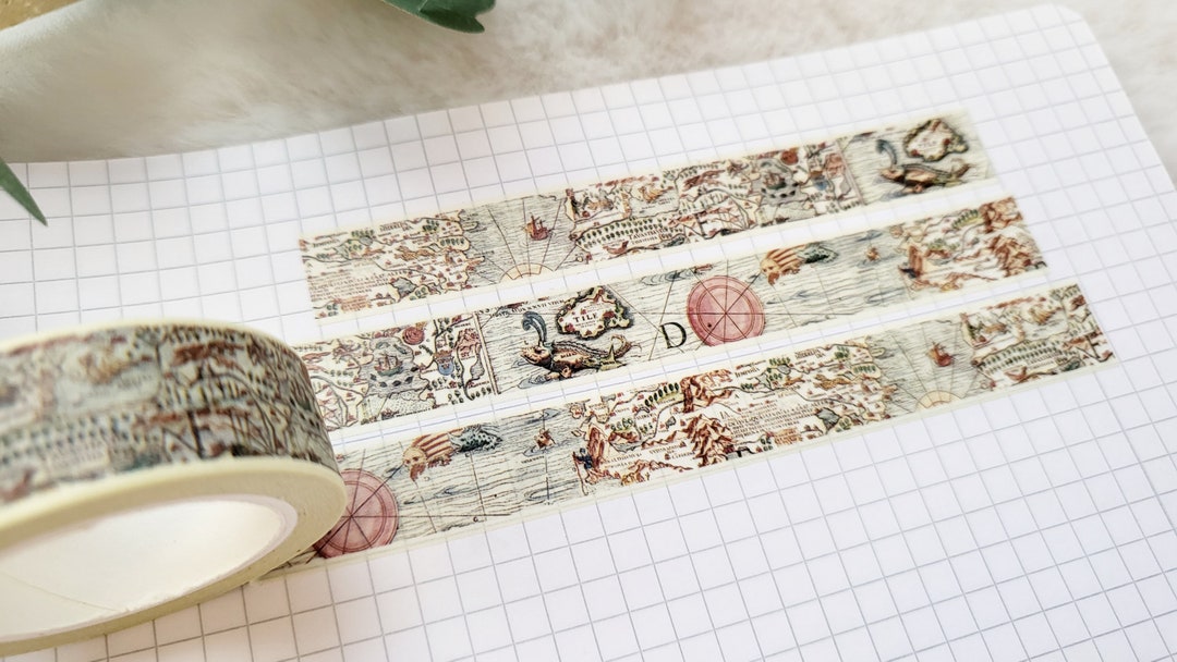 Washi Tape World Map - Map, Vintage, Sea, Countries, Travel, Vacation ...