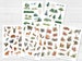 Forest Animals Sticker Set - Journal Sticker, Sticker Nature, Forest, Trees, Wilderness, Forests, Wolf, Fox, Bear, Deer, Flowers, Leaves, Plants 