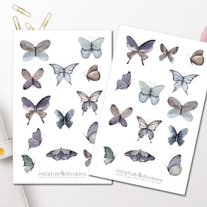 Vintage Insekten Sticker Set Aufkleber schwarz-weiß, Journal Sticker,  Sticker Schmetterling, Sticker Natur, Sticker Sheet - .de