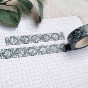 Washi Tape Baroque - Pattern, Peacock Feather, Art Deco, Vntage