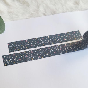 Washi Tape Leopard - patroon, kleurrijk, donker, plakband, rijstpapier