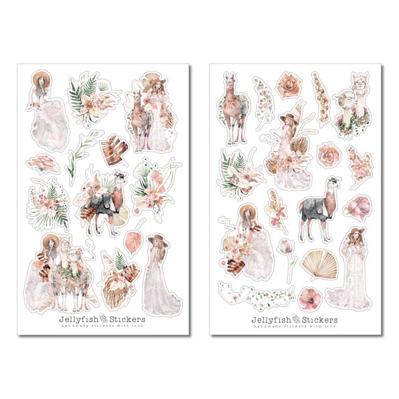 40pcs Plants Sticker Pack / Floral Botanical / Stickers / Planner Sticker  Set 