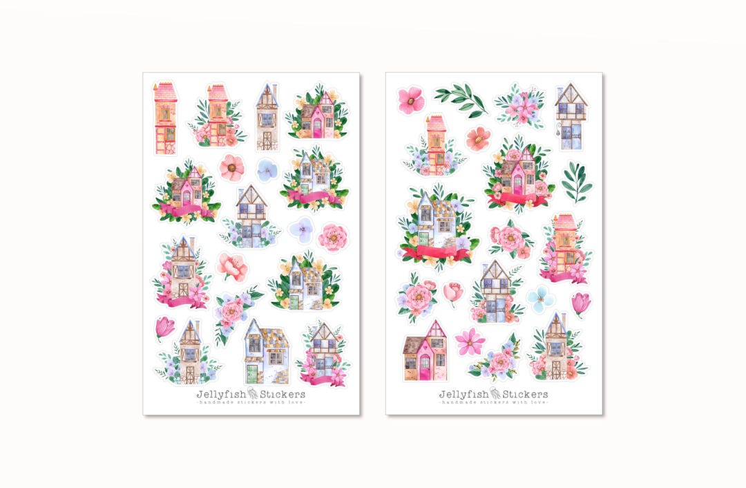 Sticker House Houses Sticker Set - Journal Stickers, Planner Stickers, Stickers ...