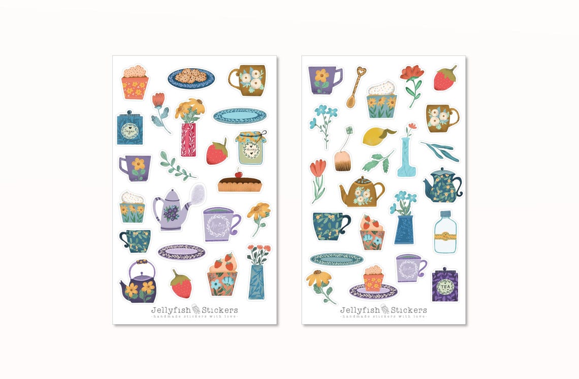 Sticker For Cooking Colorful Kitchen Sticker Set - Cookbook Journal Stickers Cooking ...