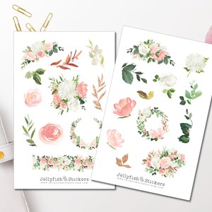 Flower Girls Sticker Set – Florale Aufkleber Fürs Journal, Planer Oder Geschenke