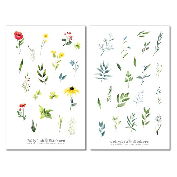 Frühlings-Sticker Set – Florale Aufkleber Für Journal, Planer & Deko