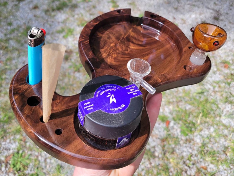 Wooden Rolling Tray Funky Rolling Tray Small Rolling Tray Etsy