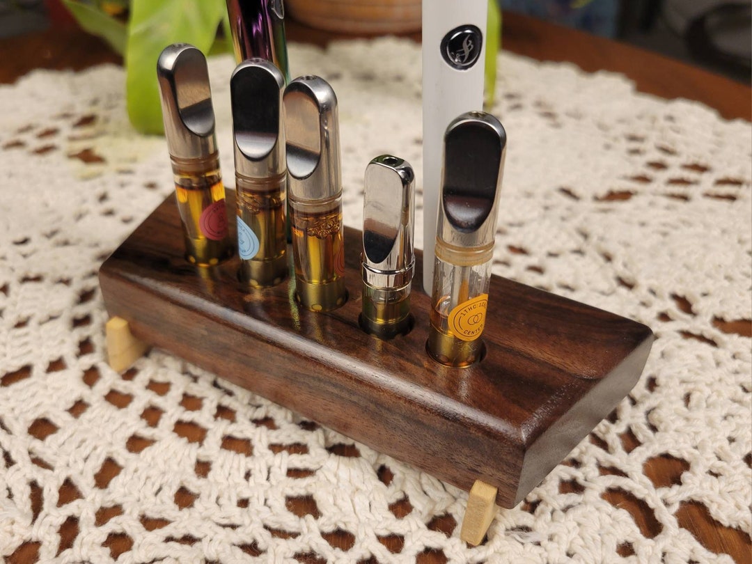 510 Vape Cartridge Holder Wooden Vape Holder Handmade From Etsy