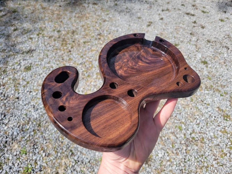 Wooden Rolling Tray Funky Rolling Tray Small Rolling Tray Etsy