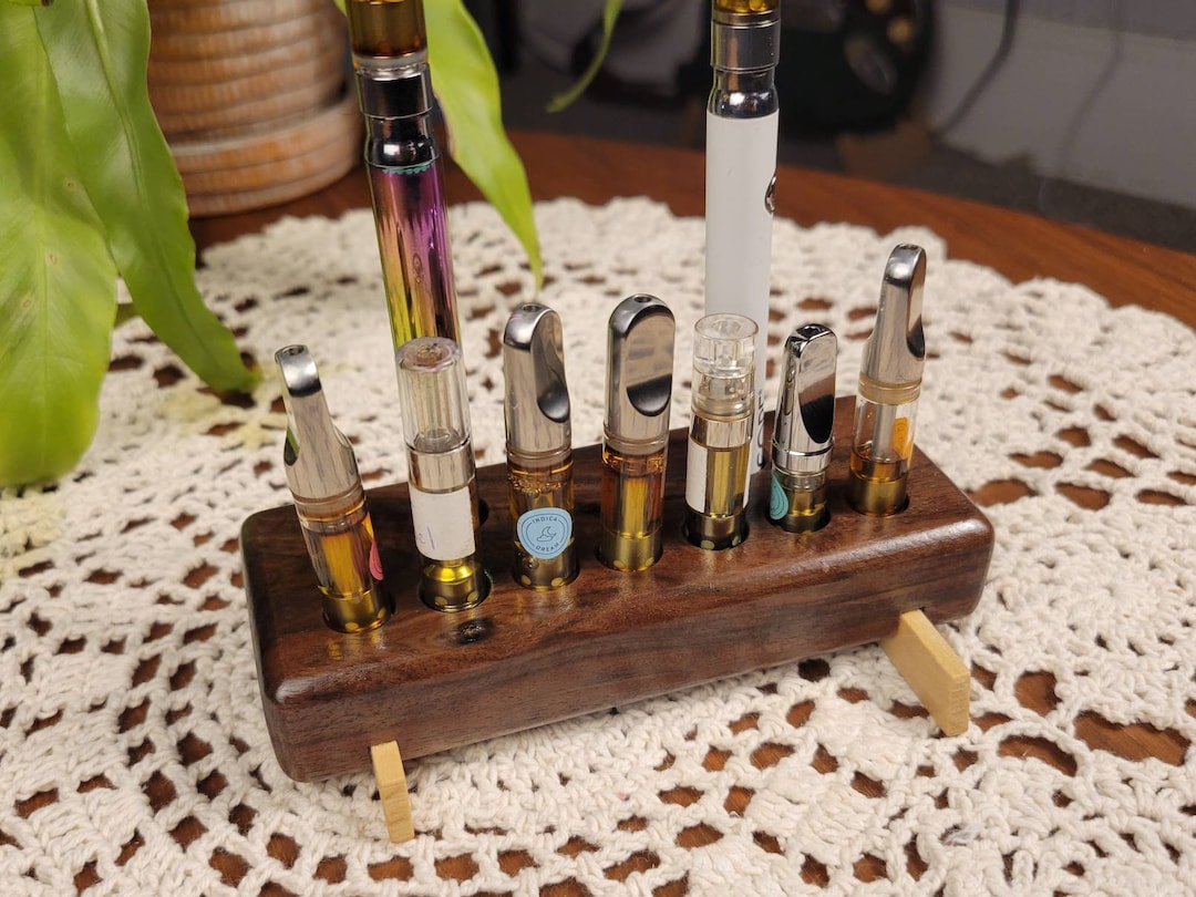 510 Vape Cartridge Holder Wooden Vape Holder Handmade From Etsy