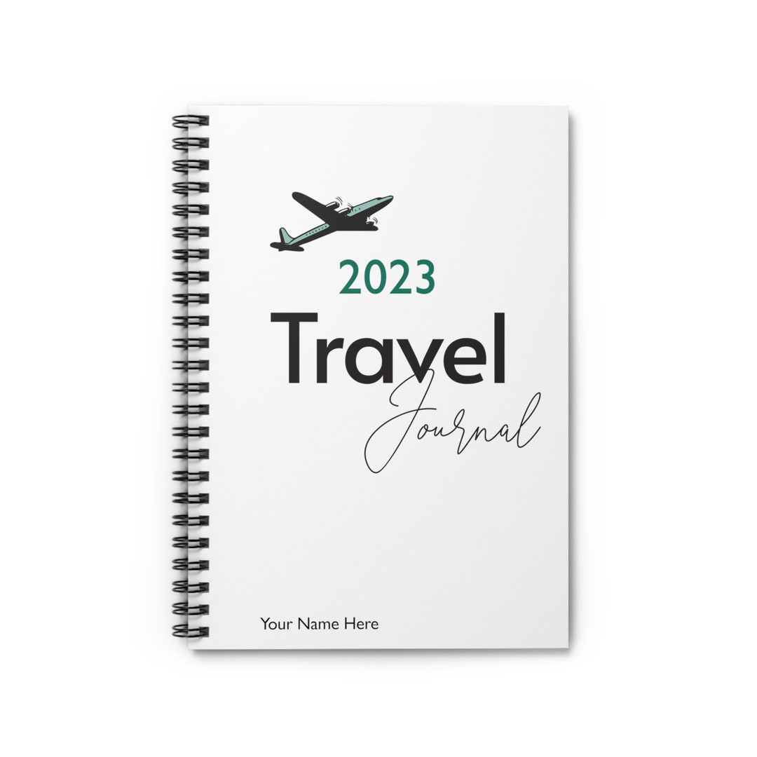 2023 Personalized Spiral Travel Notebook Travel Journal Etsy