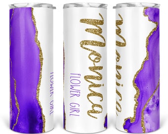 Personalized Wedding Tumblers are the perfect Bride, Maid of Honor and Bridesmaid Gifts. A perfect gift for your Bridal Party or Groomsman