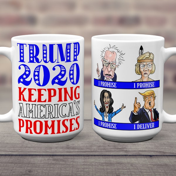 TRUMP 2020 Coffee mug, MAGA coffee cup, Trump for president, Donald Trump, Funny Trump mug, Funny Political coffee cup