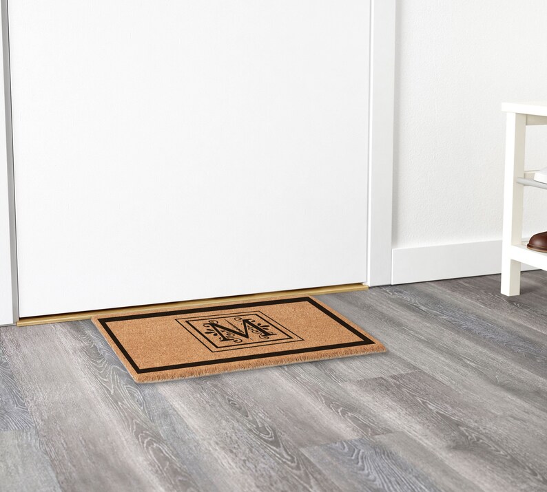 Monogrammed Custom Doormat office or home. Shipping Included Design
