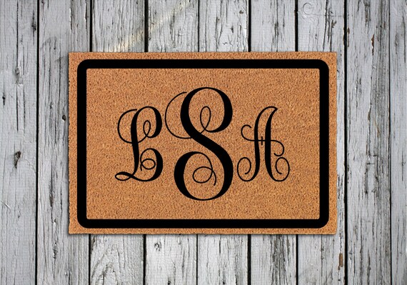 Monogrammed Custom Doormat Design Your Own Door Mat For Your Business Office Or Home
