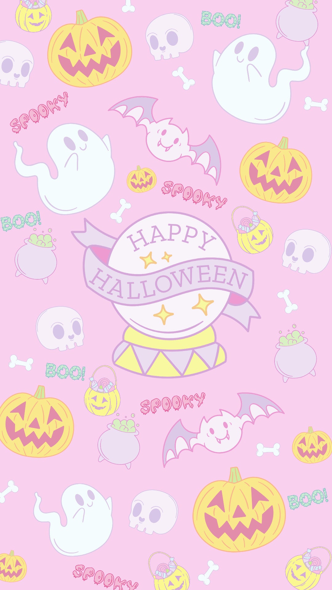 Pastel Halloween Wallpaper - Etsy