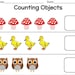Counting Objects to 20, Number 1 to 20, Kindergarten Worksheet ...