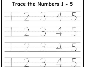 Printable Numbers 1-50 Tracing Worksheets: Homeschool Kindergarten (PDF Download)