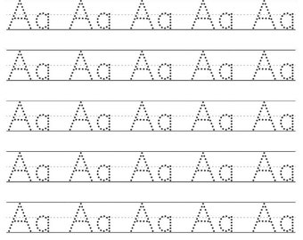26 fogli di lavoro stampabili Traccia le lettere maiuscole minuscole A - Z Scuola materna, scuola materna, scuola domiciliare