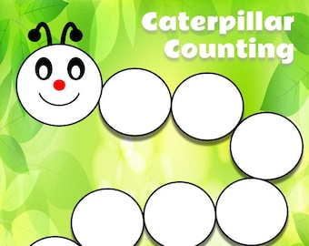 Printable Worksheet Caterpillar Counting Numbers 0 to 100. Fill in the missing numbers. Kindergarten Preschool Homeschool Busy Book Homework