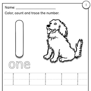 Numbers 1-10 Tracing Worksheets: Preschool Handwriting Practice (PDF Download)